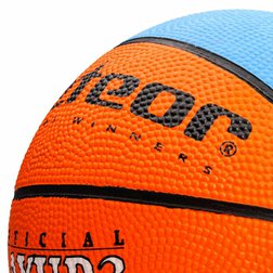 Basketbalový mini míč Meteor Layup modro-oranžový