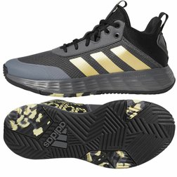 Pánské basketbalové boty Adidas OwnTheGame 2.0 černo-šedé
