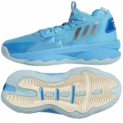 Dětské basketbalové boty Adidas Dame 8 modré
