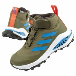Dětská zimní běžecká obuv Adidas FortaRun olivová