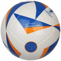 Fotbalový míč Adidas Fussballliebe Euro24 Club bílo-modrý