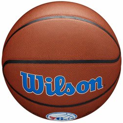 Basketbalový míč Wilson Team Alliance Philadelphia 76ers hnědý
